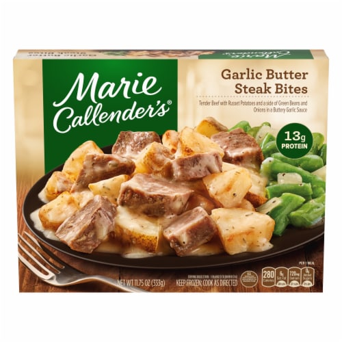 Marie Callender's® Garlic Butter Steak Bites With Vegetables Single-Serve Frozen Meal Perspective: front