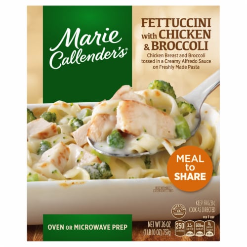 Marie Callender's Fettuccini with Chicken & Broccoli Frozen Meal, 26 oz ...