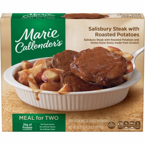 Marie Callender S Salisbury Steak With Roasted Potatoes Meal For Two 25 25 Oz Fry S Food Stores