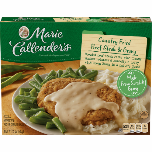 Marie Callender's Country Fried Beef Steak and Gravy Perspective: front