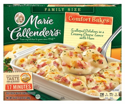 Marie Callender S Comfort Bakes Scalloped Potatoes In A Creamy Cheese Sauce Ham Family Size 24 Oz Baker S