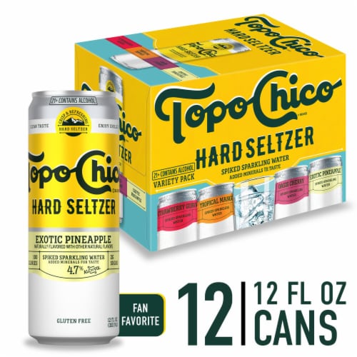 Topo Chico Seltzer Hard Seltzer Variety Pack, 12 cans / 12 fl oz - Foods Co.