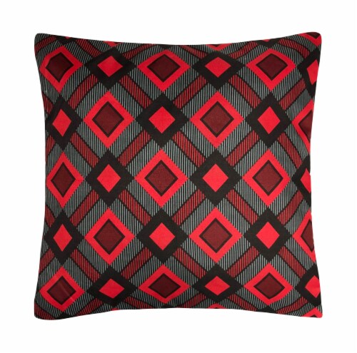 Harper Lane Cottage Plaid Decorative Pillow Perspective: front