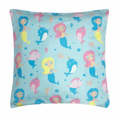 Harper Lane Mermaid & Friends Decorative Pillow Perspective: front
