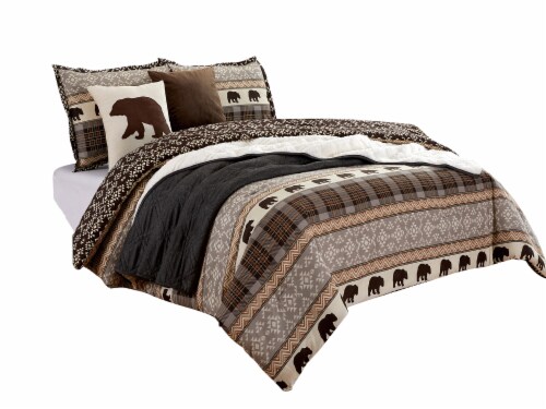 Harper Lane Grizzly Print Comforter Set Brown King Fred Meyer