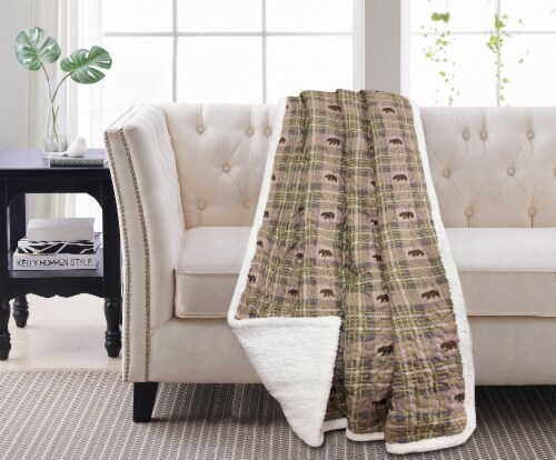 Harper Lane Arbor Reverse To Sherpa Throw Perspective: front