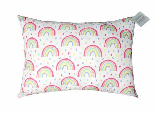 Harper Lane Microfiber Bed Pillow - Rainbow Perspective: front