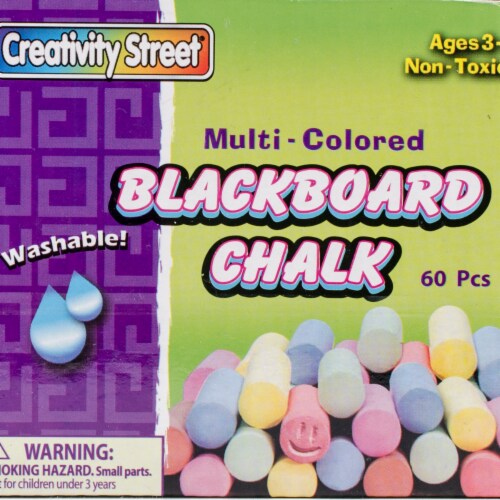 Blackboard Chalk 60/Pkg-Assorted Colors Perspective: front