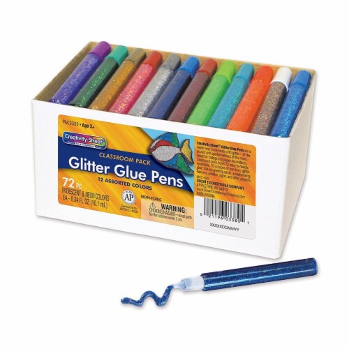 Glitter Glue Pens, Assorted, 10 cc Tube, 72/Pack Glitter Glue Pens, Assorted, 10 cc Tube, 72/Pack