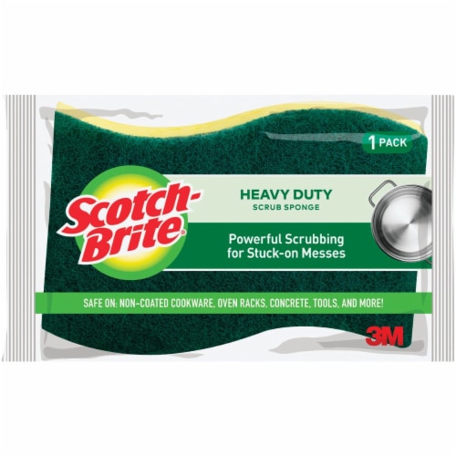 Scotch-Brite Heavy Duty Scrub Sponges, 3 Scrubbing Sponges