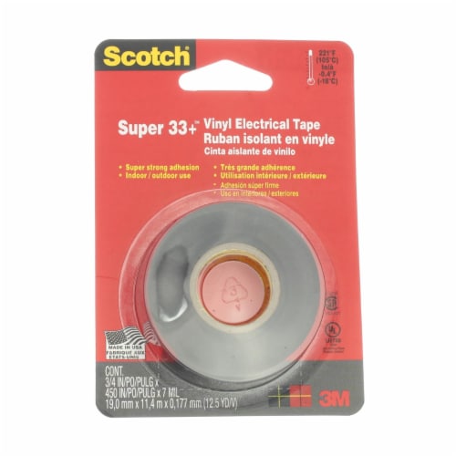Scotch® Super 33+ Vinyl Electrical Tape Perspective: front