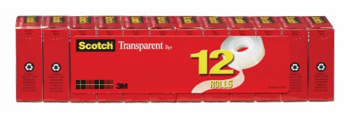 Scotch® Transparent Tape Refills - 12 Pack - Clear Perspective: front