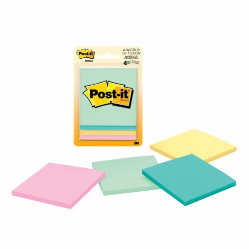 Post-it® Marseille Collection Note Pads, 4 ct / 3 x 3 in - Fred Meyer