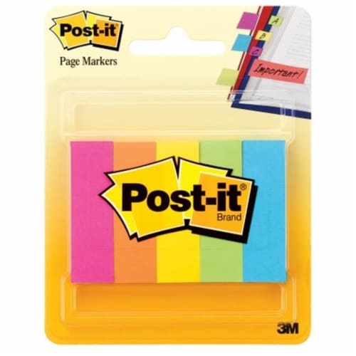 Post-It Page Markers .5x1.75in Perspective: front