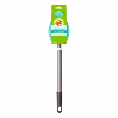 Scotch-Brite™ Non-Scratch Extendable Tub & Tile Scrubber Perspective: front