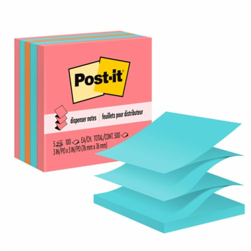 Post-it® Neon Colors Pop-Up Notes - 5 Pack, 3 x 3 in - Fry's Food