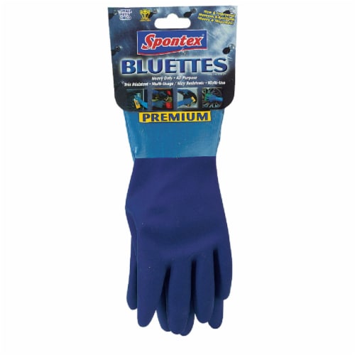 Spontex Bluettes Medium Neoprene Rubber Glove 18005, M - Foods Co.