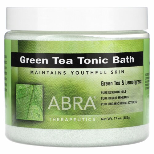 Abra Therapeutics Green Tea Tonic Bath - 17 oz (482 g) Perspective: front