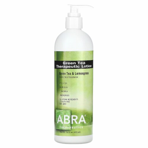 Abra Therapeutics Organic Green Tea Body Lotion Perspective: front