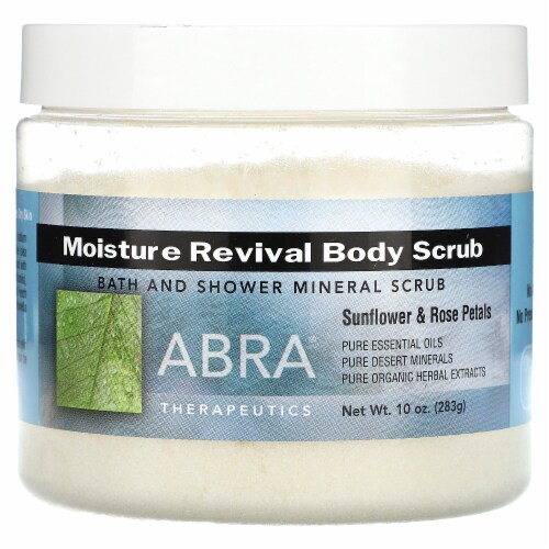Abra Therapeutics Moisture Revival Body Scrub Sunflower & Rose Petals - 10 oz (283 g) Perspective: front