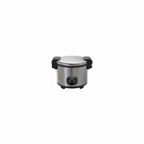 Aroma Housewares 5.4 L Cool Touch Commercial Rice Cooker- Stainless Steel Perspective: front
