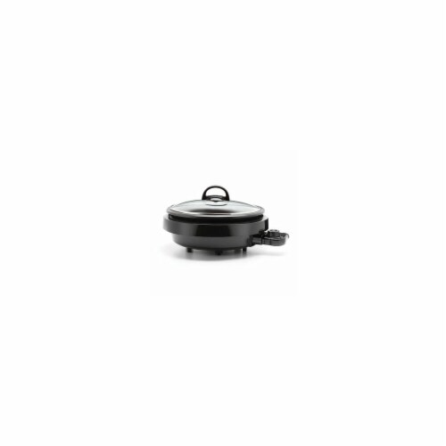 Aroma 3 qt. 3-In-1 Super Pot with Grillet, Large - Black Perspective: front