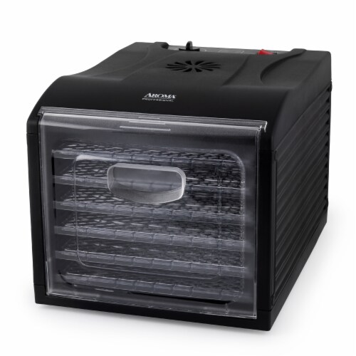 Aroma® Professional 6-Tray Food Dehydrator Perspective: front