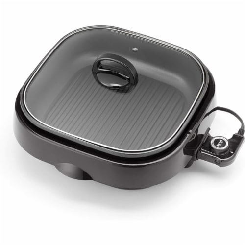 AROMA® 4Qt. Grillet® 3-in-1 Electric Indoor Grill Perspective: front