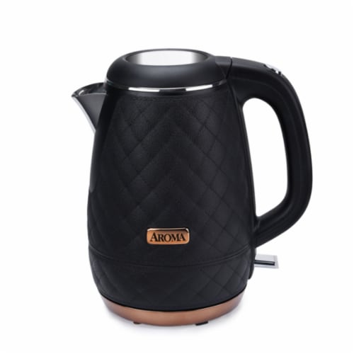 Aroma Housewares 1.2L 5 Cup Stainless Steel Electric Water and Tea Kettle,  Black, 1 Piece - Kroger