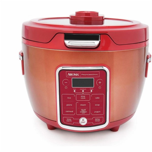 Aroma ARC-1230R 20-Cup (Cooked) Digital Rice Cooker with Glass Lid