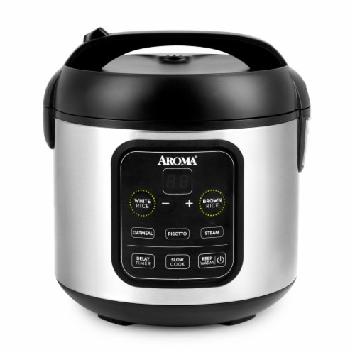 Aroma 8-Cup (Cooked) Digital Rice Cooker and Food Steamer