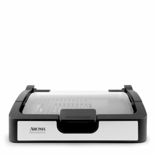 Aroma® Electric Indoor Grill & Griddle Perspective: front