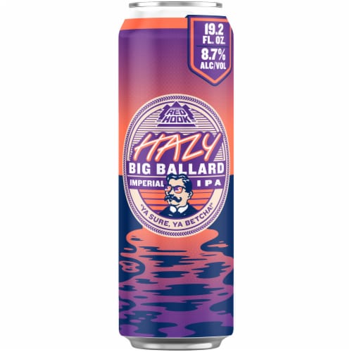 Redhook Hazy Big Ballard Imperial IPA Single Can Perspective: front