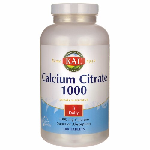 KAL  Calcium Citrate 1000 Perspective: front