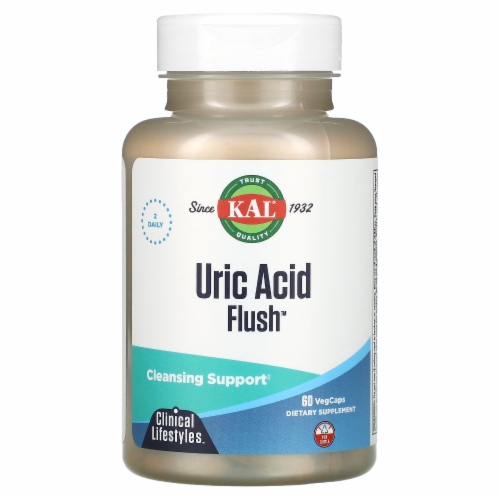KAL Uric Acid Flush Cleansing Formula Veg Caps Perspective: front