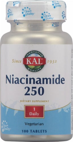 KAL Niacinamide 250mg Tablets Perspective: front