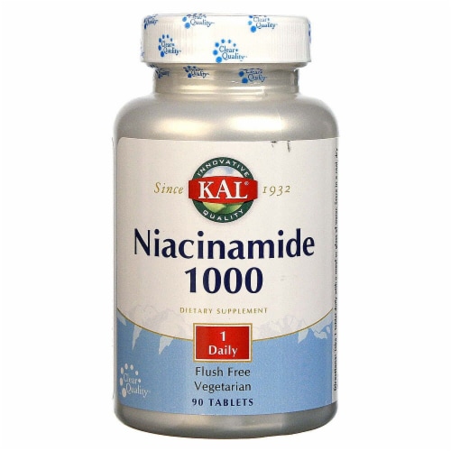 KAL Niacinamide 1000mg Tablets Perspective: front