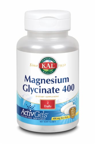 Televisie kijken amplitude Geit KAL Magnesium Glycinate 400 Mg Softgels, 60 ct - Jay C Food Stores