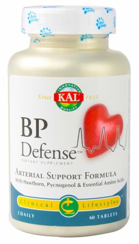 KAL BP Defense Arterial Support Formula Tablets Perspective: front