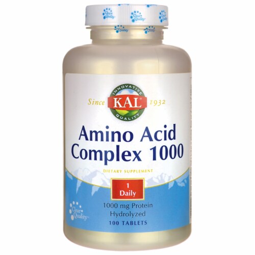 KAL Amino Acid Complex 1000mg Tablets Perspective: front