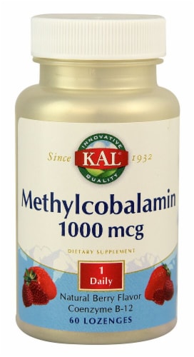 KAL Methylcobalamin Berry Lozenges Perspective: front