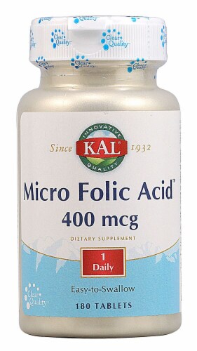 KAL Micro Folic Acid™ Tablets Perspective: front