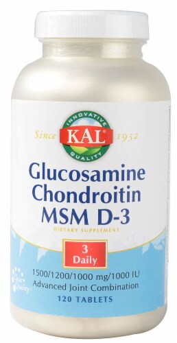 Kal  Glucosamine Chondroitin MSM D-3 Perspective: front