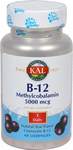 KAL B-12 Methylcobalamin Natural Acai Perspective: front