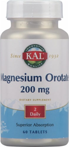 Onrechtvaardig Regulatie Ongedaan maken Kal Magnesium Orotate, 200 mg - 60 Tablets - Pay Less Super Markets