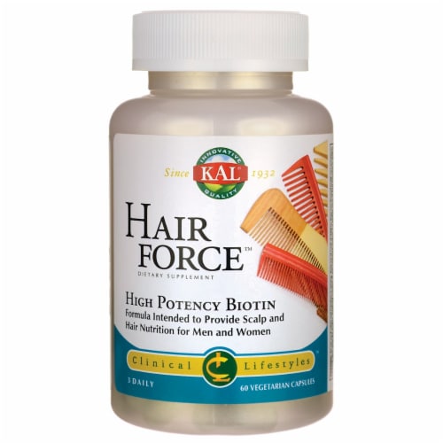 Kal Hair Force 60 Veg Caps Perspective: front