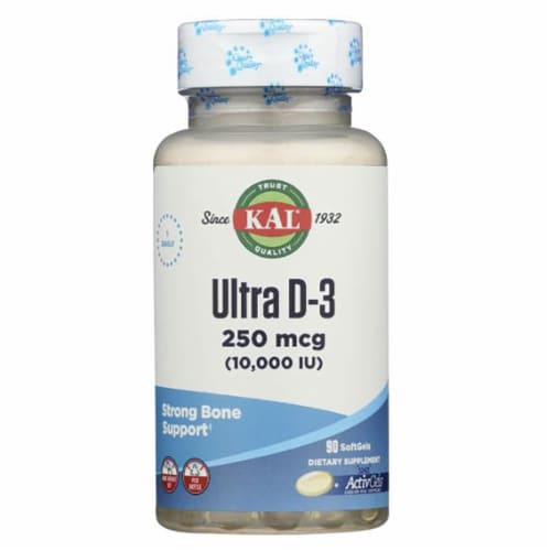 Kal  Ultra D3 Capsules 10000 iu Perspective: front