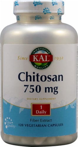 KAL Chitosan Capsules 750 mg Perspective: front