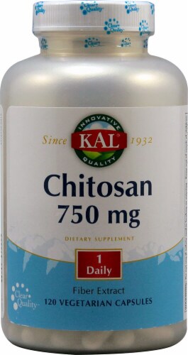 KAL Chitosan Capsules 750 mg Perspective: front