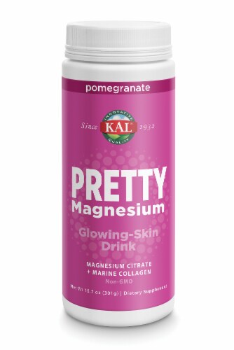 KAL Pretty Magnesium Pomegranate Glowing-Skin Drink Perspective: front